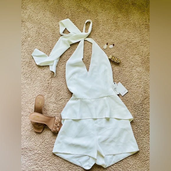 White Romper - Picture 1 of 6